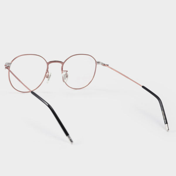 Lash Glasses Frame ATYPE HIT C1 Round Rose Gold Metal Frame