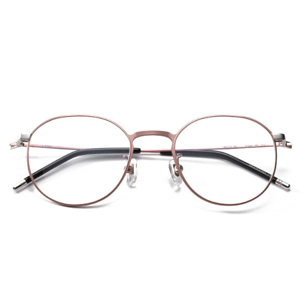 Lash Glasses Frame ATYPE HIT C1 Round Rose Gold Metal Frame