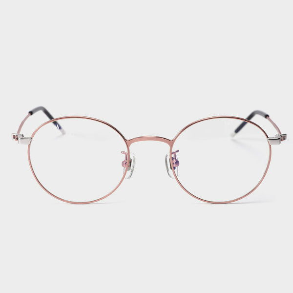 Lash Glasses Frame ATYPE ZERO C1 Round Rose Gold Metal Frame