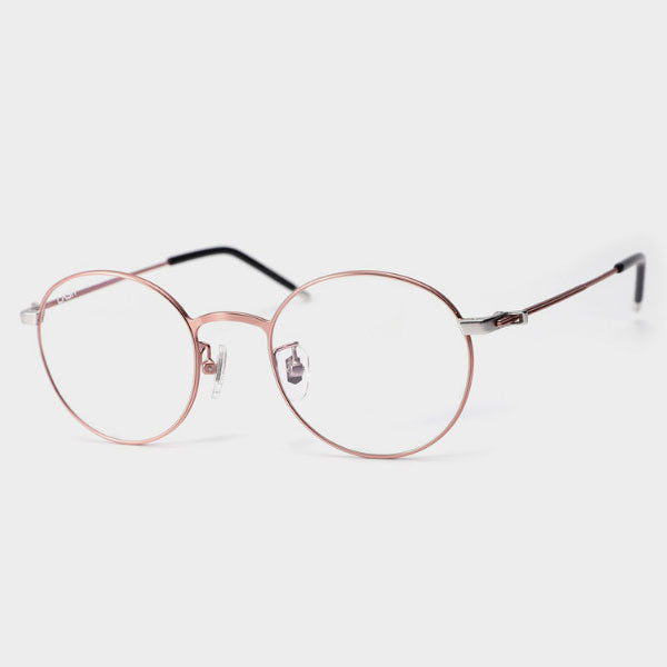 Lash Glasses Frame ATYPE ZERO C1 Round Rose Gold Metal Frame