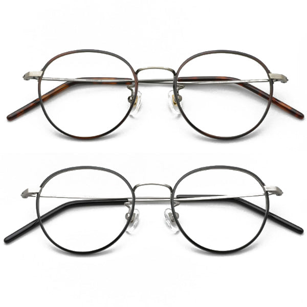 Lash Glasses Hemingway Beta Titanium Round Light Celebrity Glasses Frame