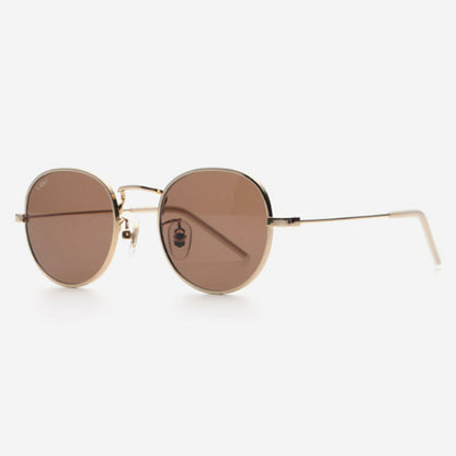 Lash Sunglasses HOPE KIDS MG16 Brown Round Metal Sunglasses LASH