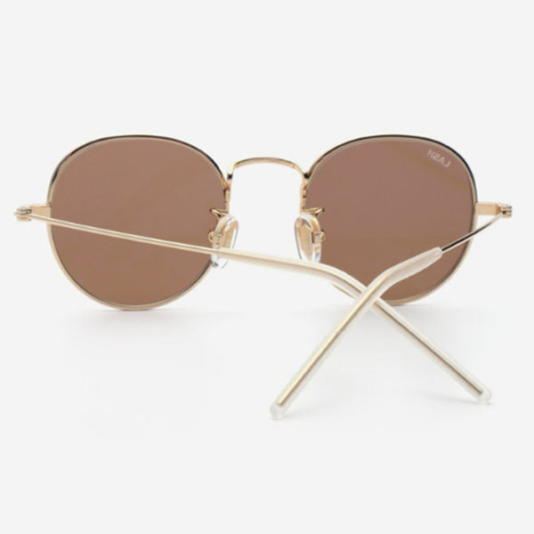 Lash Sunglasses HOPE KIDS MG16 Brown Round Metal Sunglasses LASH