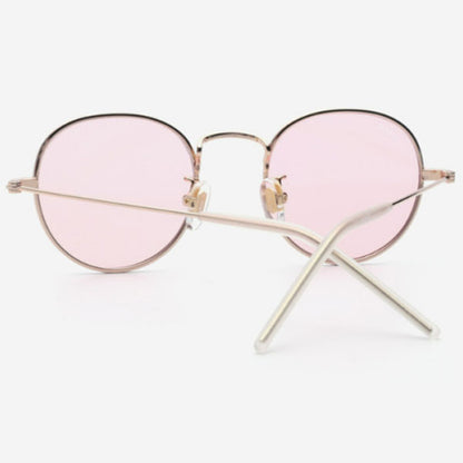 Lash Sunglasses HOPE KIDS PK04 Pink Tint Round Metal Sunglasses LASH