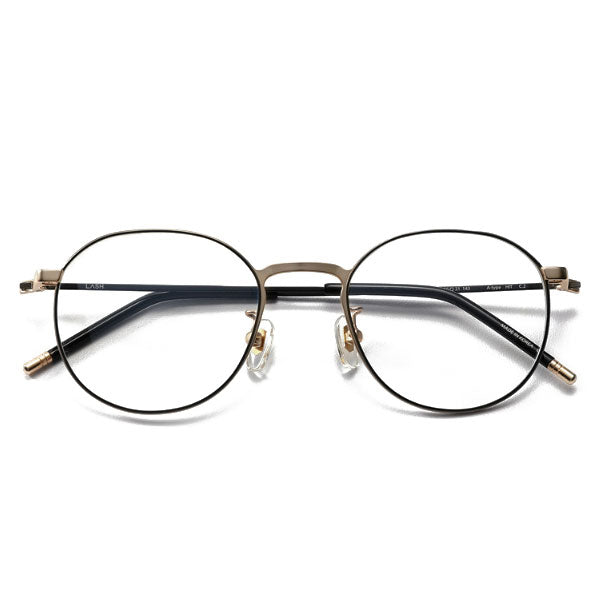 Lash glasses frame ATYPE HIT C2 round gold black metal frame