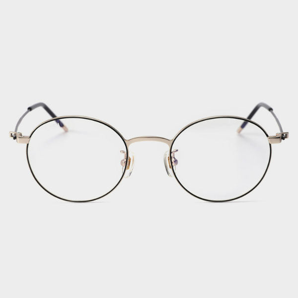 Lash glasses frame ATYPE ZERO C2 round black gold metal frame for both men and women