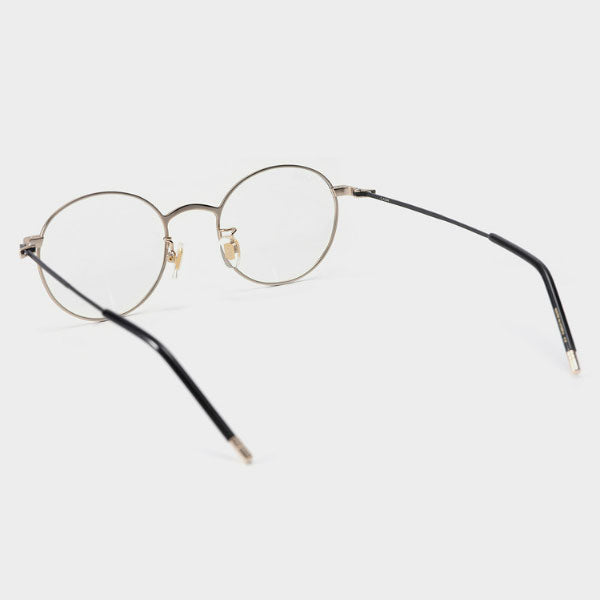 Lash glasses frame ATYPE ZERO C2 round black gold metal frame for both men and women