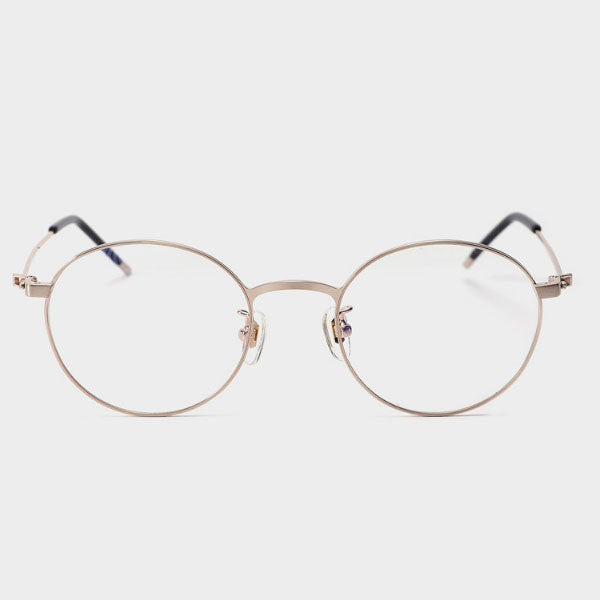 Lash glasses frame ATYPE ZERO C3 Men's round gold metal frame