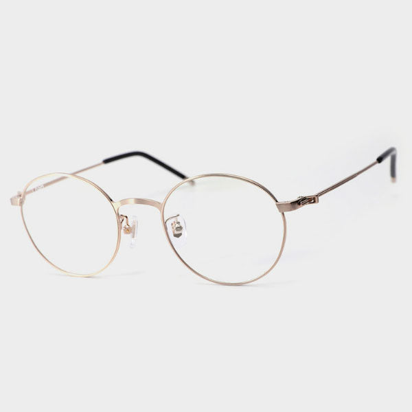 Lash glasses frame ATYPE ZERO C3 Men's round gold metal frame