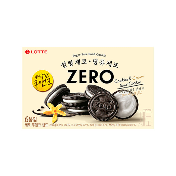 Lotte Sugar Zero Cookie Sandwich 288g