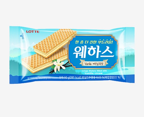 Lotte Wafer Vanilla Flavor 50g