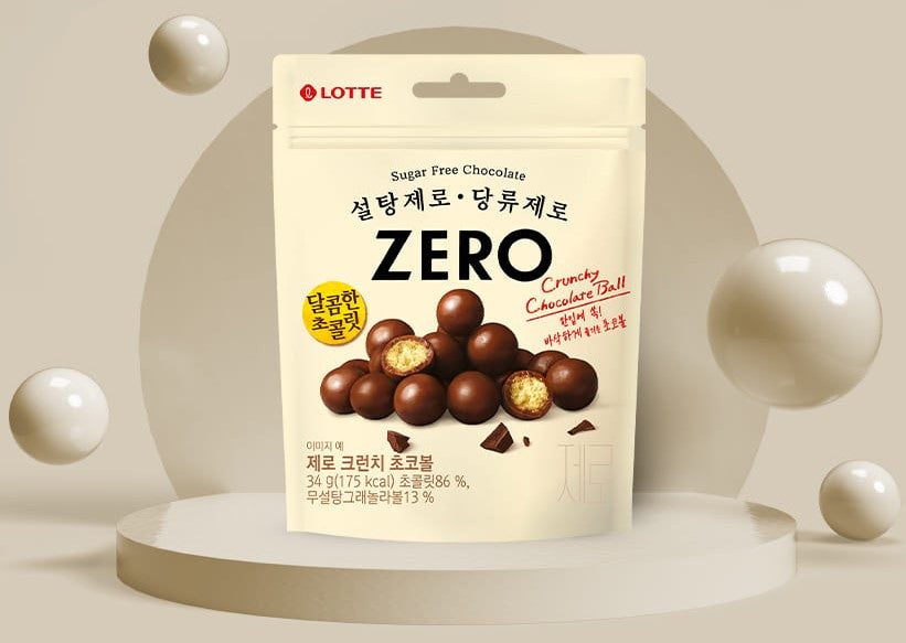 Lotte Zero Crunch Choco Ball 34g