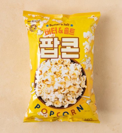 No Brand Butter & Salt Popcorn 100g