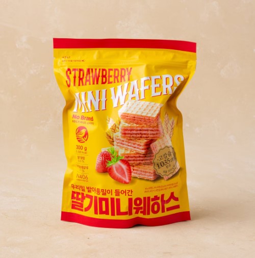 No Brand Strawberry Mini Wafers 300g