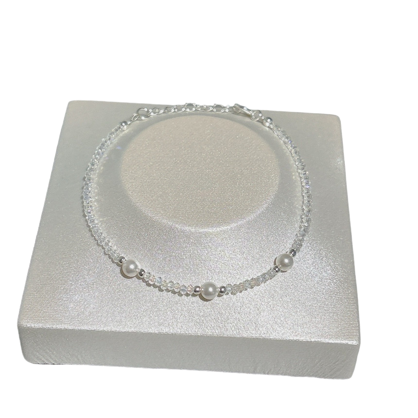 OST Crystal Pearl Bead Bracelet