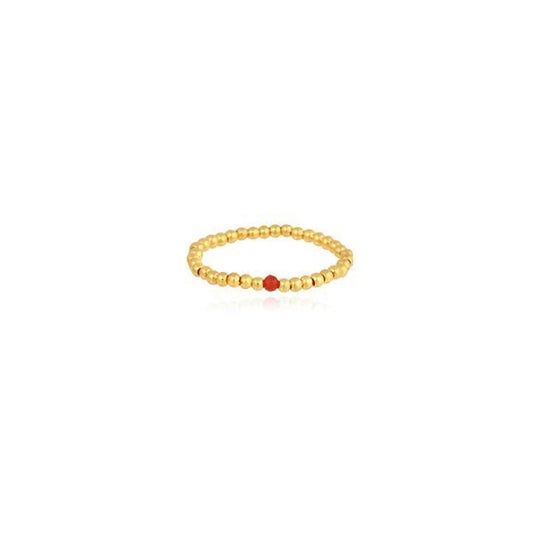 OST Red Point Yellow Bead Ring