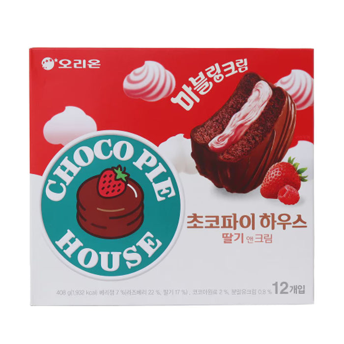 Orion Choco Pie House Strawberry & Cream 408g