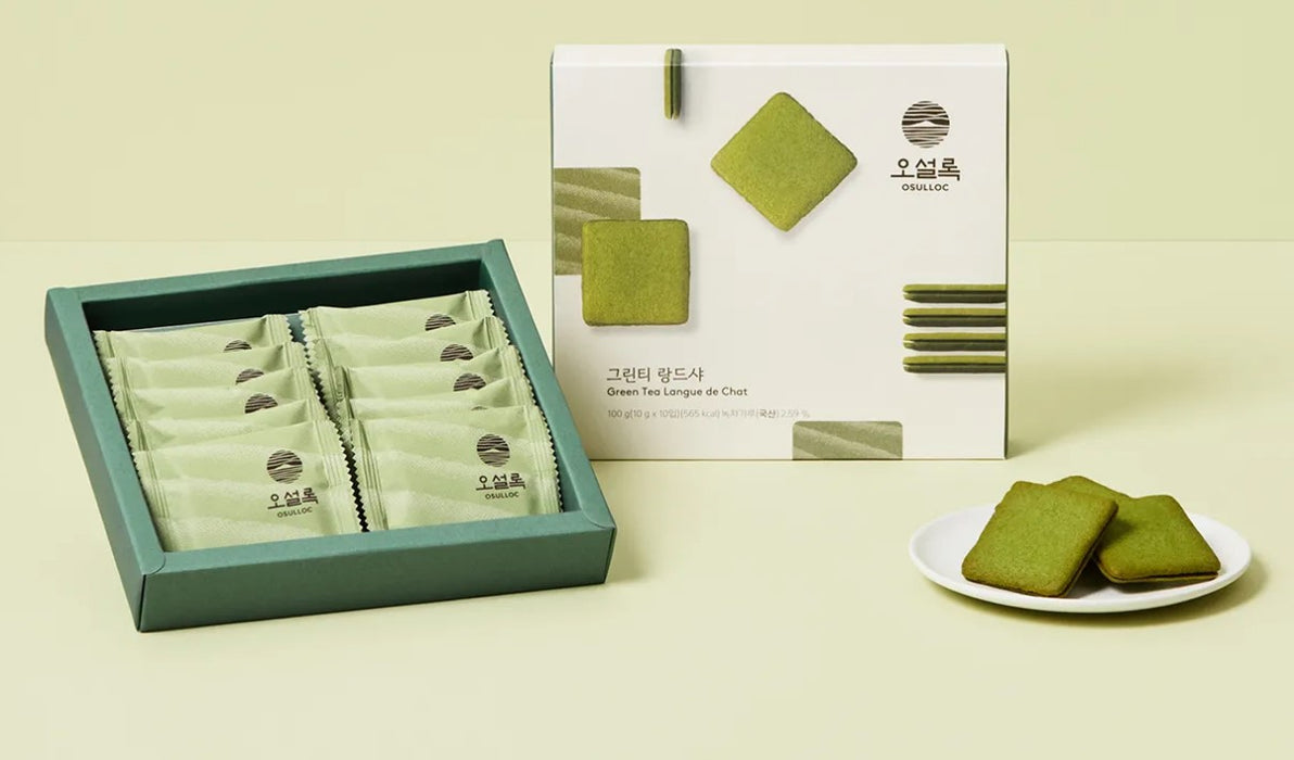 Osulloc Green Tea Langue de Chat 100g