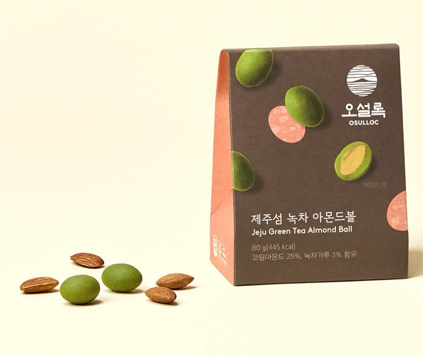 Osulloc Jeju Island Green Tea Almond Balls 80g