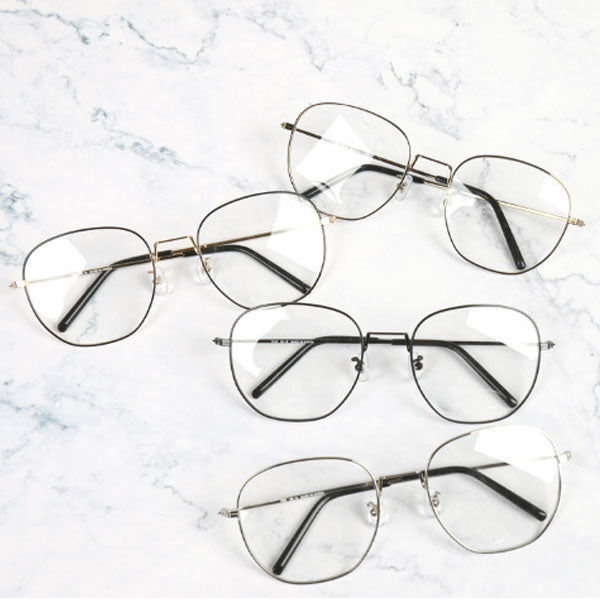 Oversized Square Metal Glasses for Men and Women