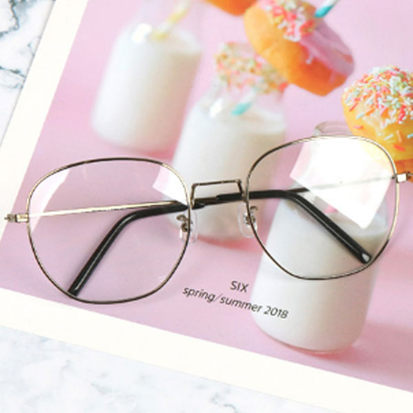 Oversized Square Metal Glasses for Men and Women