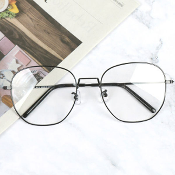 Oversized Square Metal Glasses for Men and Women