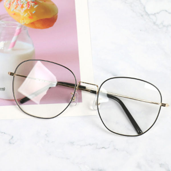 Oversized Square Metal Glasses for Men and Women