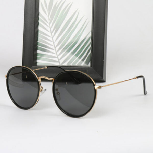 Oversized Vintage Round Mirror Sunglasses
