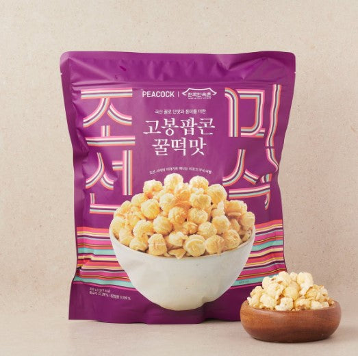 Peacock Gobong Popcorn Honey Rice Cake Flavor 350g