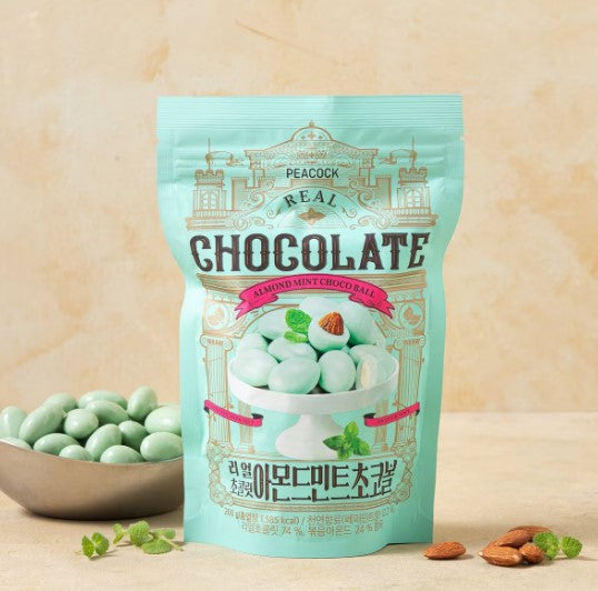 Peacock Real Chocolate Almond Mint Choco Ball 260g