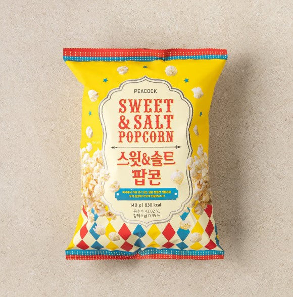 Peacock Sweet & Salty Popcorn Snack 140g