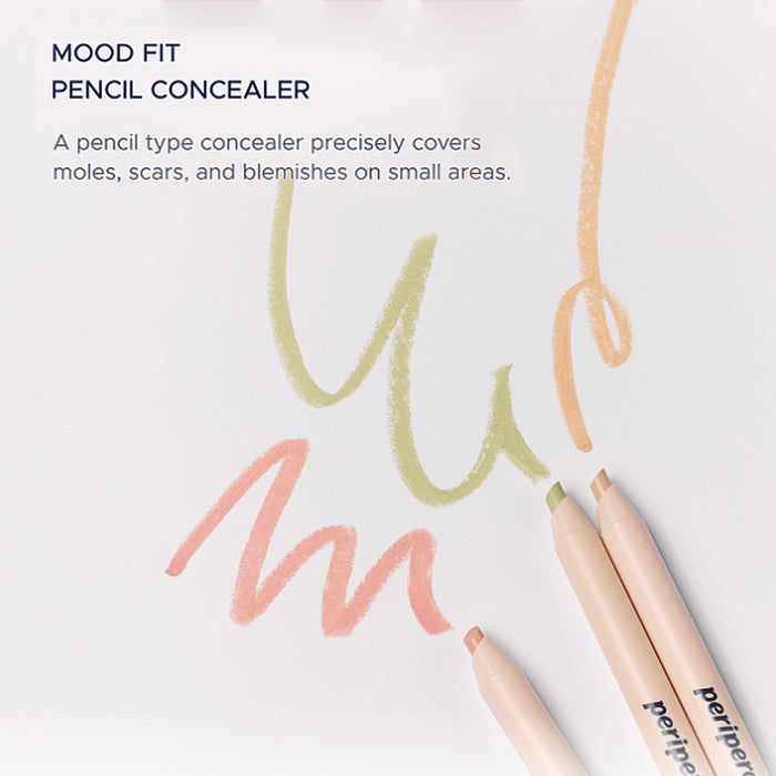 Peripera Makelkorrektur Haut Dunkle Augenringe Bläue Cover Mood Fit Pencil Concealer Nr.1 ​​Cover Lachs 1 Stück