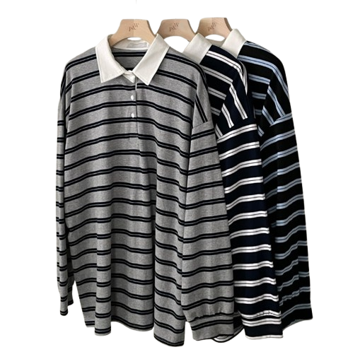 Peter And Wendy Bottle Stripe Rugby Tee