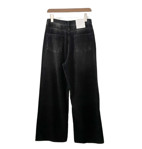 Peter And Wendy Dandy Corduroy Black Pants