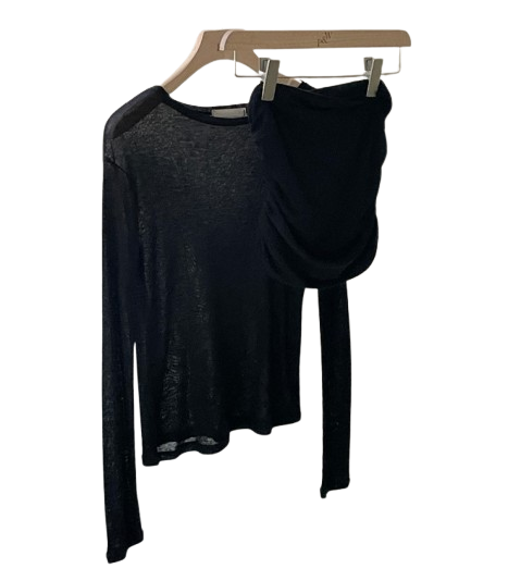 Peter And Wendy Essential Shirring See-through T-shirt