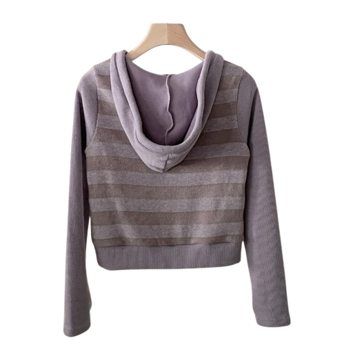 Peter And Wendy Hip Stripe Hooded T-shirt