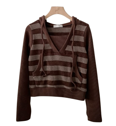 Peter And Wendy Hip Stripe Hooded T-shirt