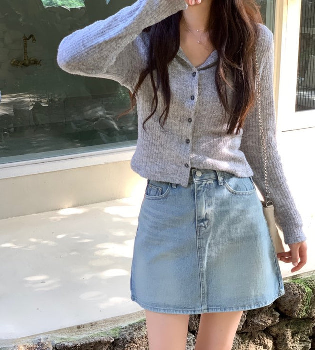 Peter And Wendy Lake Light Blue Denim Skirt