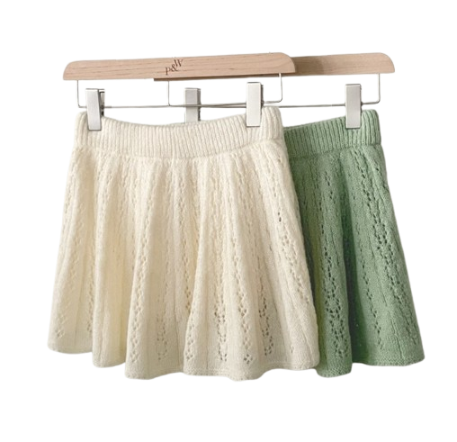 Peter And Wendy Scarsie Knit Skirt [with Built-in Shorts]