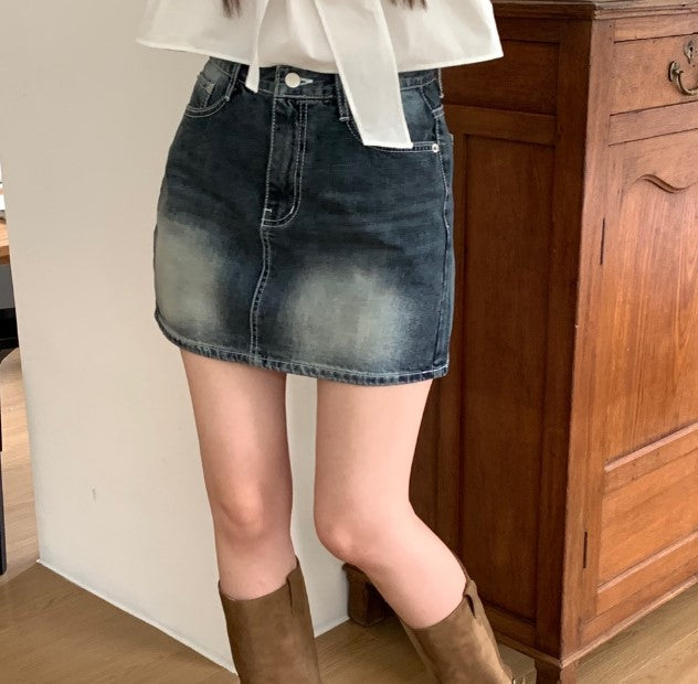 Peter And Wendy Seongsu Denim Mini Skirt