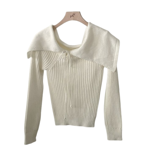 Peter And Wendy Jeff Ribbon Off-shoulder Knit