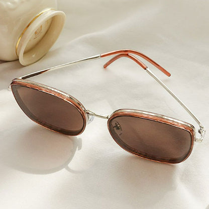 Right Now – Große, runde, quadratische, transparente Sonnenbrille für Damen und Herren