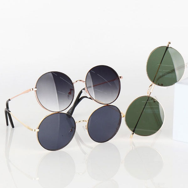 Right Now Eden Round Long Line Slim Men's and Women's Sunglasses