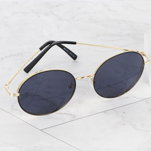 Right Now Eden Round Long Line Slim Men's and Women's Sunglasses