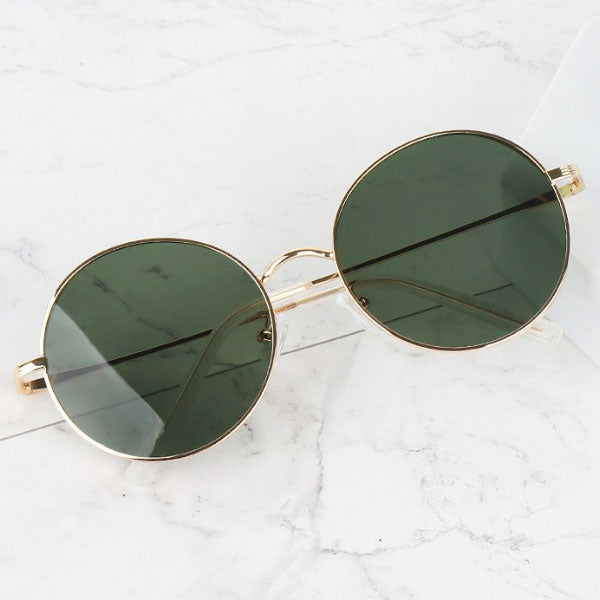 Right Now Eden Round Long Line Slim Men's and Women's Sunglasses