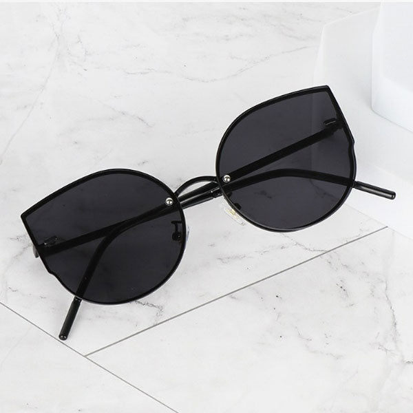 Right Now Edge Round Cats Eye Men's Mirror Sunglasses