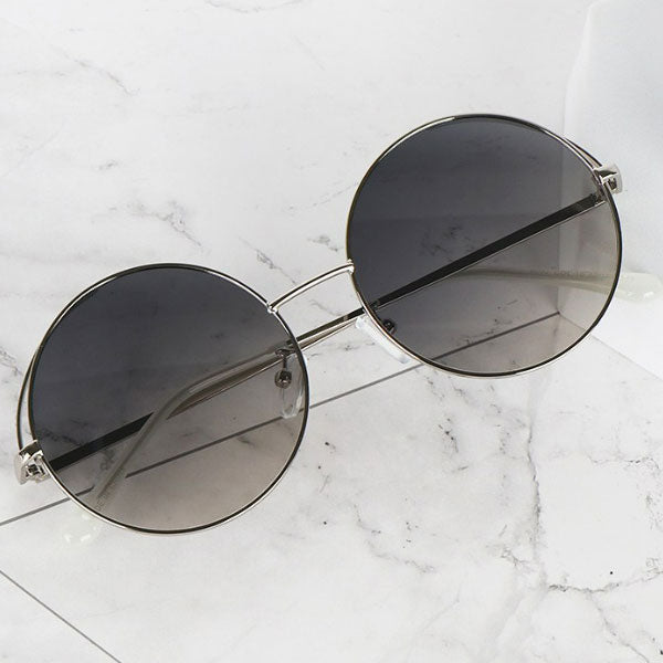 Right Now Half Line Round Slim-Temple Men's and Women's Sunglasses