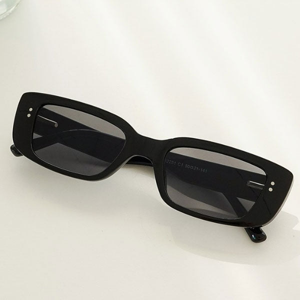 Right Now Retro Point Eckige Sonnenbrille mit Hornrahmen für Herren und Damen
