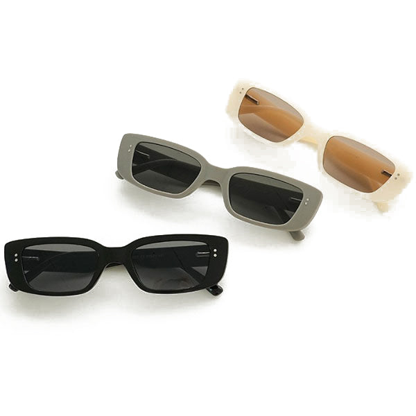 Right Now Retro Point Men's and Women's Basic Horn Frame Square Sunglasses