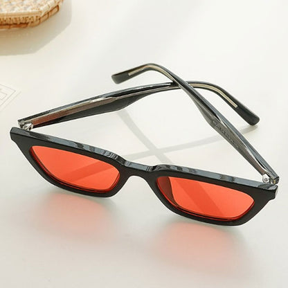 Right Now Round Cats Eye Retro Horned Tinted Sunglasses